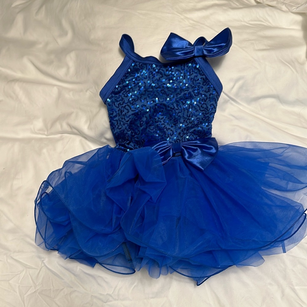 Bright Blue Dance Costume